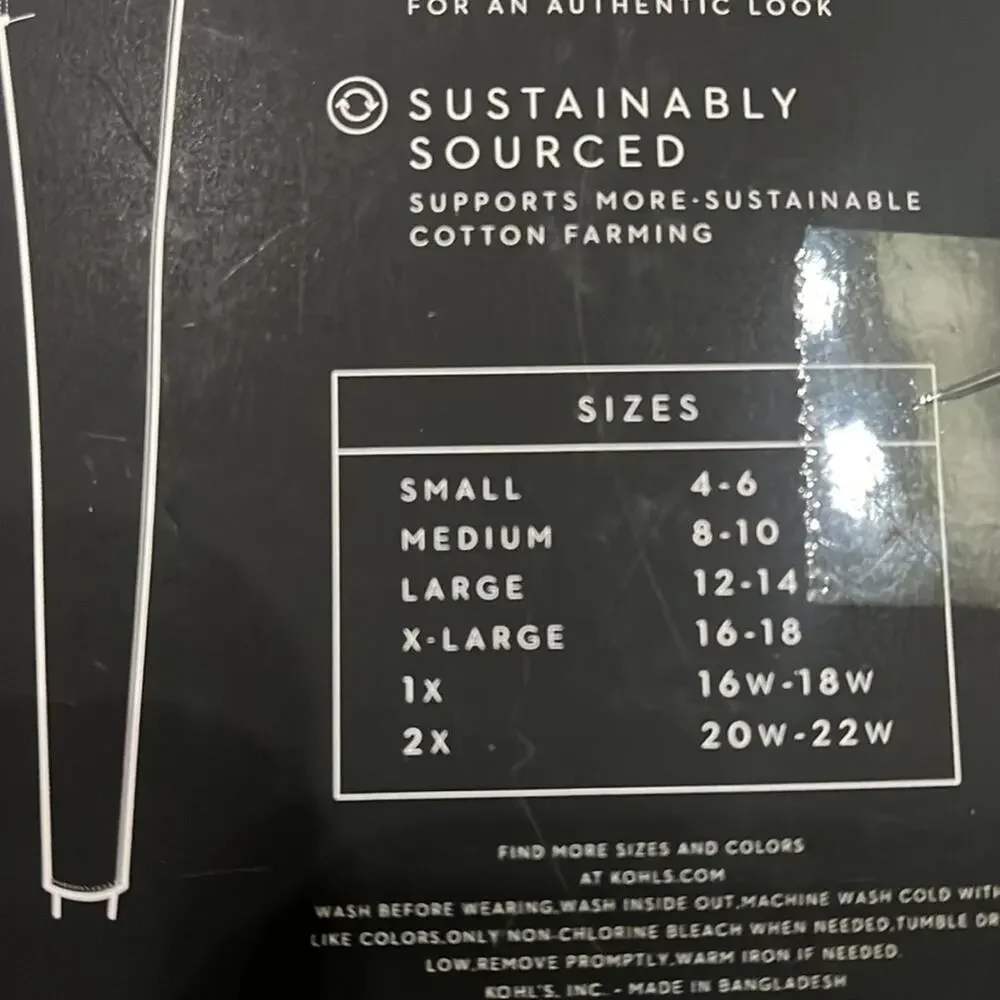 Simply Vera Wang Leggings High Rise White Cotton Denim Shaping Stretch 2X - Picture 6 of 6